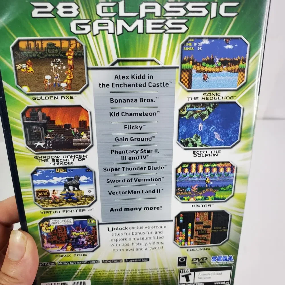 Sega Genesis Collection Black Label Sony Playstation 2 PS2 2006 SEGA -USED